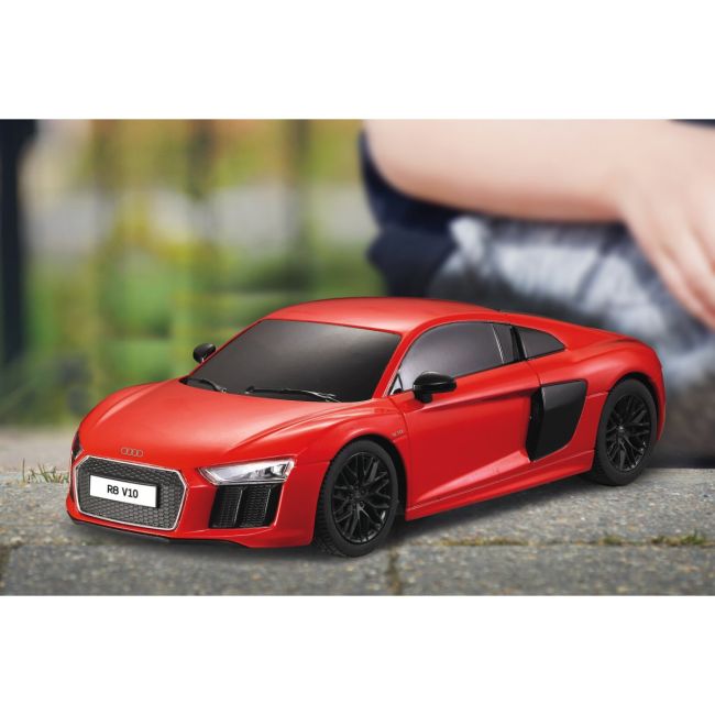 MASINA CU TELECOMANDA AUDI R8 ROSU CU SCARA 1 LA 24 VIVRas72300_Rosu