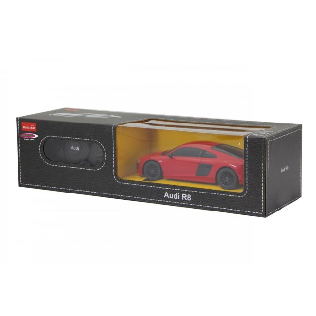 MASINA CU TELECOMANDA AUDI R8 ROSU CU SCARA 1 LA 24 VIVRas72300_Rosu