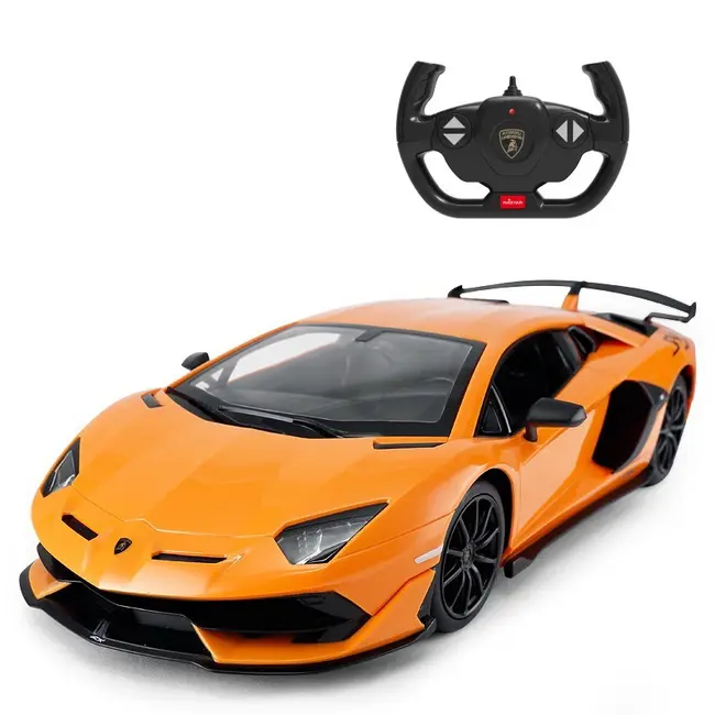 MASINA CU TELECOMANDA AVENTADOR SVJ PORTOCALIU SCARA 1 LA 14 VIVRas96000_Portocaliu