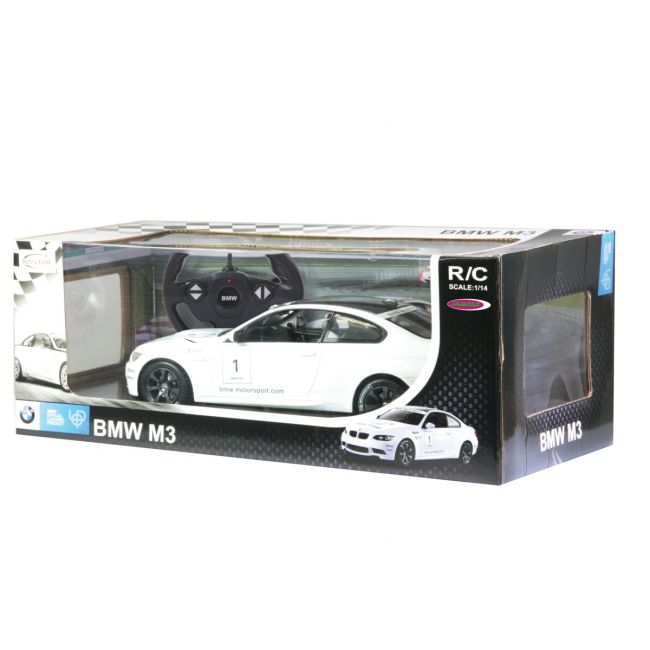 MASINA CU TELECOMANDA BMW M3 ALB CU SCARA 1 LA 14 VIVRas48000_Alb