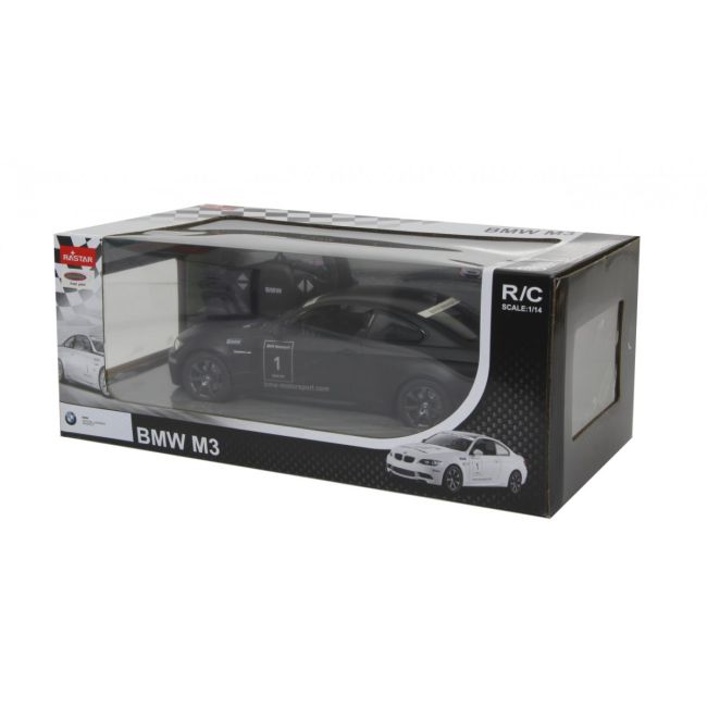 MASINA CU TELECOMANDA BMW M3 NEGRU CU SCARA 1 LA 14 VIVRas48000_Negru