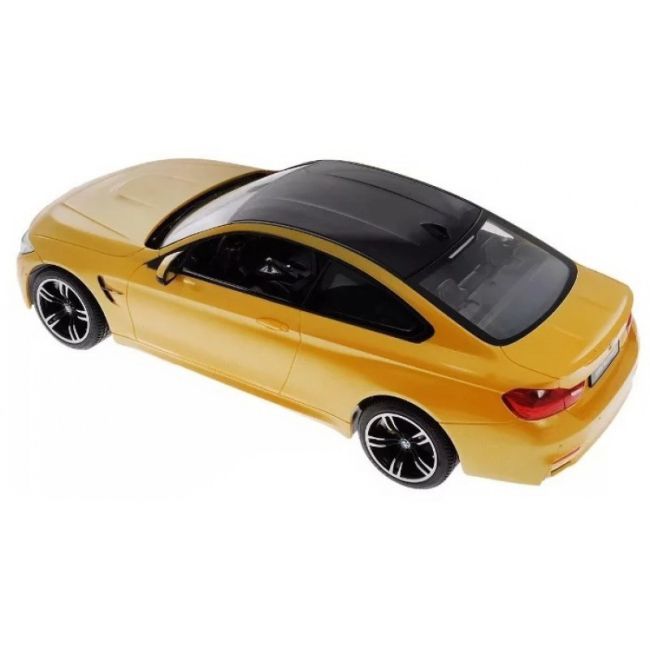 MASINA CU TELECOMANDA BMW M4 GALBEN CU SCARA 1 LA 14 VIVRas70900_Galben