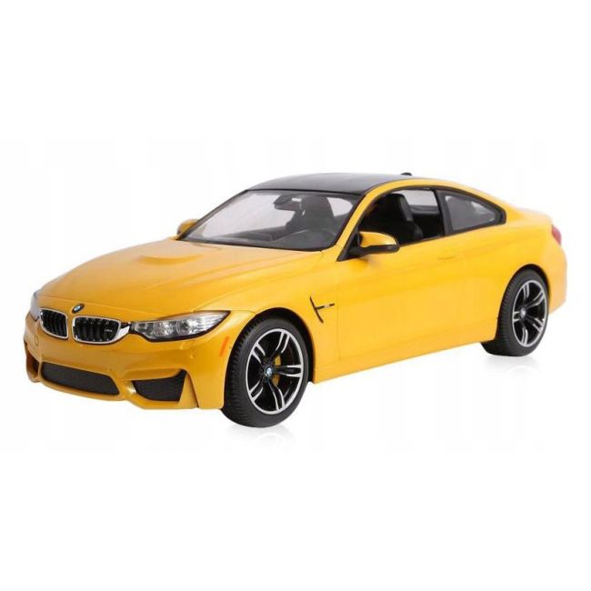 MASINA CU TELECOMANDA BMW M4 GALBEN CU SCARA 1 LA 14 VIVRas70900_Galben