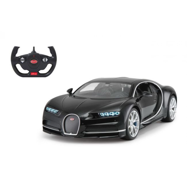 MASINA CU TELECOMANDA BUGATTI CHIRON NEGRU SCARA 1 LA 14 VIVRas75700_Negru