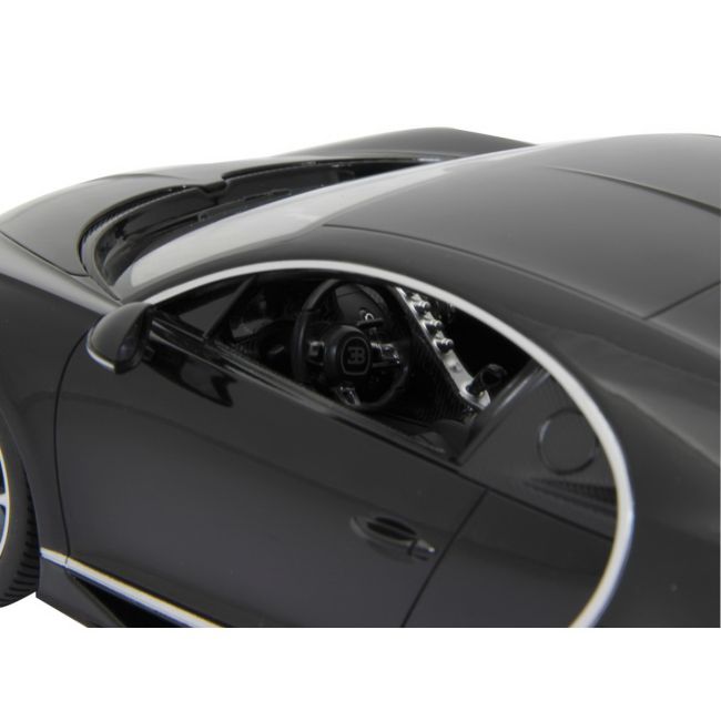 MASINA CU TELECOMANDA BUGATTI CHIRON NEGRU SCARA 1 LA 14 VIVRas75700_Negru