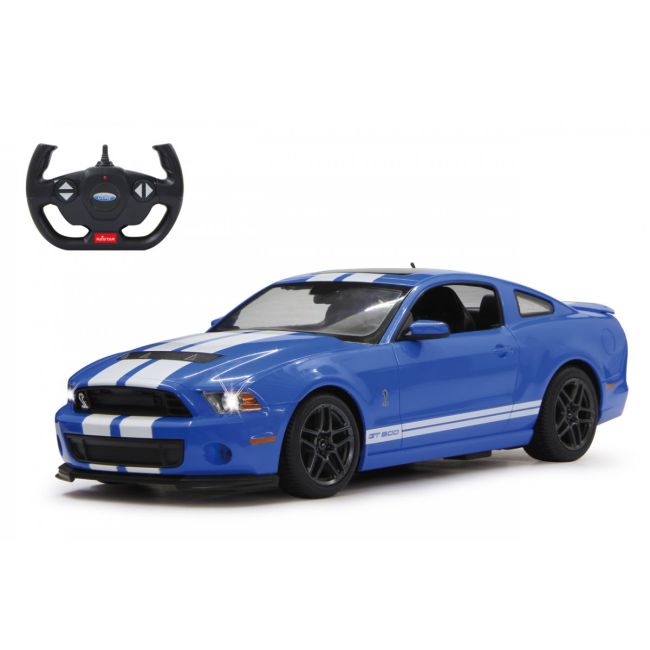 MASINA CU TELECOMANDA FORD SHELBY GT500 ALBASTRU CU SCARA 1 LA 14 VIVRas49400_Albastru