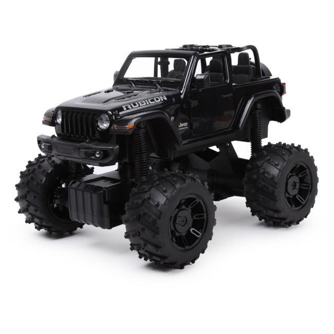 MASINA CU TELECOMANDA JEEP WRANGLER JL NEGRU CU SCARA 1 LA 14 VIVRas79410_Negru