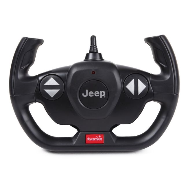 MASINA CU TELECOMANDA JEEP WRANGLER JL NEGRU CU SCARA 1 LA 14 VIVRas79410_Negru