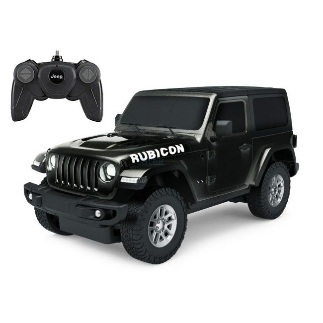 MASINA CU TELECOMANDA JEEP WRANGLER JL NEGRU SCARA 1 LA 24 VIVRas79500_Negru