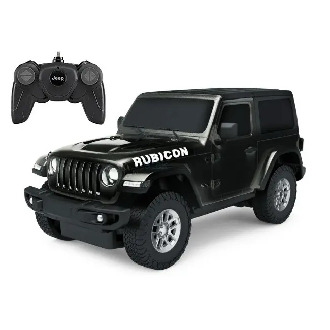 MASINA CU TELECOMANDA JEEP WRANGLER JL NEGRU SCARA 1 LA 24 VIVRas79500_Negru