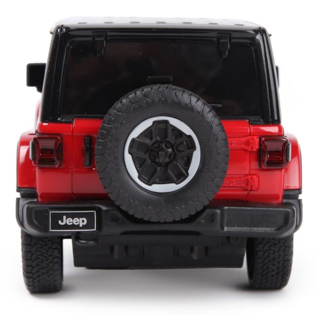 MASINA CU TELECOMANDA JEEP WRANGLER JL ROSU SCARA 1 LA 24 VIVRas79500_Rosu