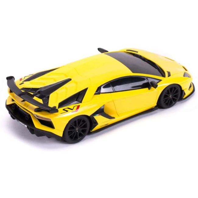MASINA CU TELECOMANDA LAMBORGHINI AVENTADOR SVJ GALBEN CU SCARA 1 LA 24 VIVRas96100_Galben
