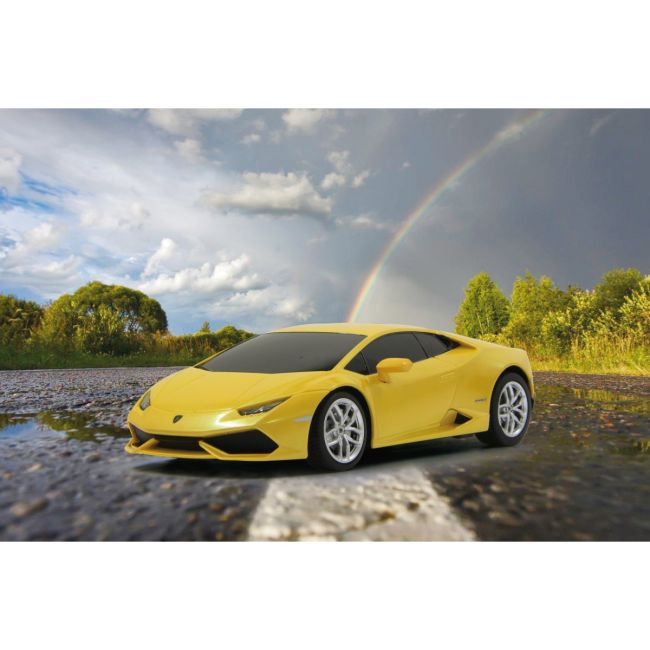 MASINA CU TELECOMANDA LAMBORGHINI HURACÁN LP610-4 GALBEN CU SCARA 1 LA 24 VIVRas71500_Galben