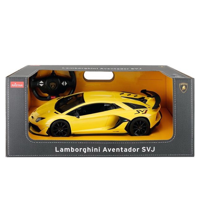 MASINA CU TELECOMANDA LAMORGHINI AVENTADOR SVJ GALBEN SCARA 1 LA 14 VIVRas96000_Galben