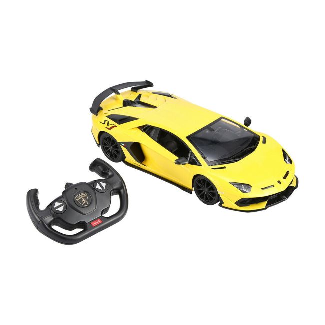 MASINA CU TELECOMANDA LAMORGHINI AVENTADOR SVJ GALBEN SCARA 1 LA 14 VIVRas96000_Galben