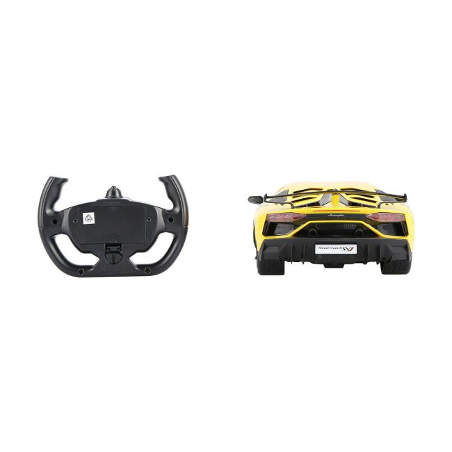MASINA CU TELECOMANDA LAMORGHINI AVENTADOR SVJ GALBEN SCARA 1 LA 14 VIVRas96000_Galben