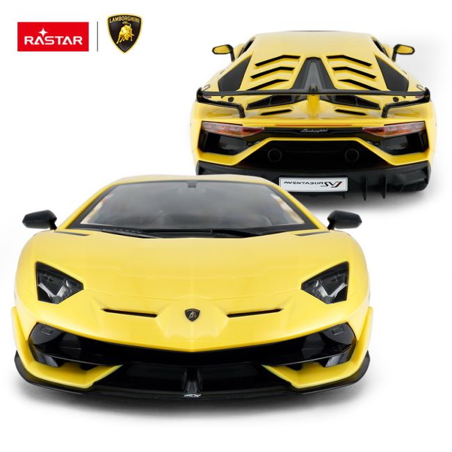 MASINA CU TELECOMANDA LAMORGHINI AVENTADOR SVJ GALBEN SCARA 1 LA 14 VIVRas96000_Galben