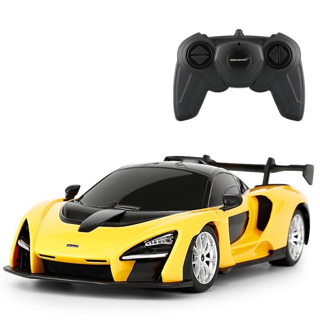 MASINA CU TELECOMANDA MCLAREN SENNA GALBEN CU SCARA 1 LA 24 VIVRas96700_Galben