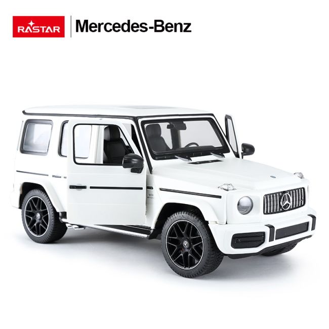 MASINA CU TELECOMANDA MERCEDES-BENZ G63 ALB SCARA 1 LA 14 VIVRas95700_Alb