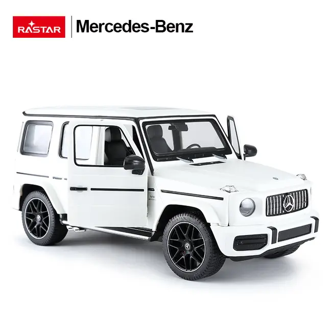 MASINA CU TELECOMANDA MERCEDES-BENZ G63 ALB SCARA 1 LA 14 VIVRas95700_Alb