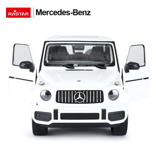 MASINA CU TELECOMANDA MERCEDES-BENZ G63 ALB SCARA 1 LA 14 VIVRas95700_Alb