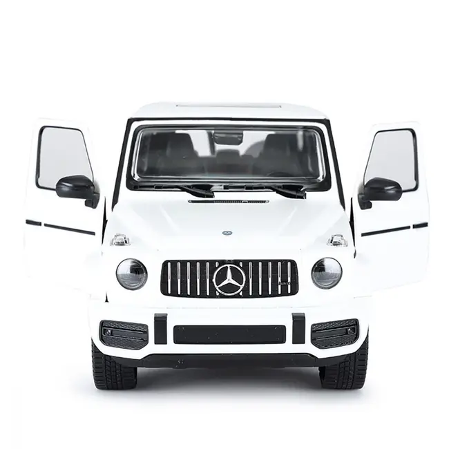 MASINA CU TELECOMANDA MERCEDES-BENZ G63 ALB SCARA 1 LA 24 VIVRas95800_Alb