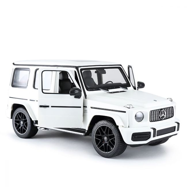 MASINA CU TELECOMANDA MERCEDES-BENZ G63 ALB SCARA 1 LA 24 VIVRas95800_Alb