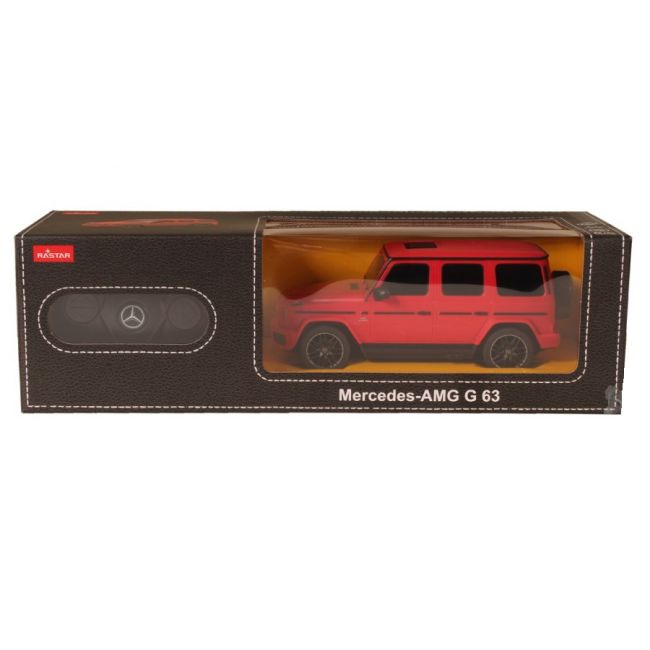 MASINA CU TELECOMANDA MERCEDES-BENZ G63 ROSU SCARA 1 LA 24 VIVRas95800_Rosu