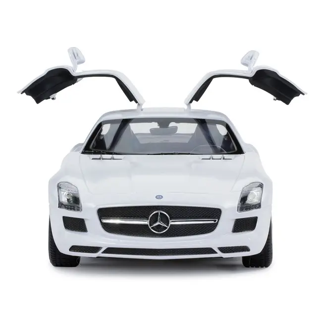 MASINA CU TELECOMANDA MERCEDES-BENZ SLS ALB SCARA 1 LA 14 VIVRas47600_Alb