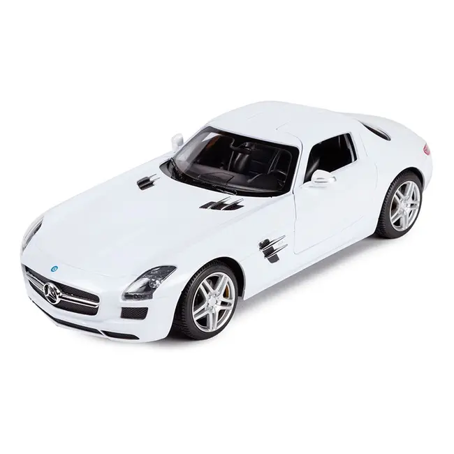 MASINA CU TELECOMANDA MERCEDES-BENZ SLS ALB SCARA 1 LA 14 VIVRas47600_Alb