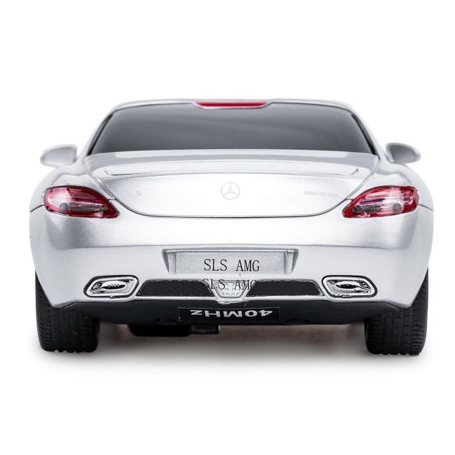 MASINA CU TELECOMANDA MERCEDES-BENZ SLS AMG ARGINTIE SCARA 1 LA 24 VIVRas40100_Argintiu