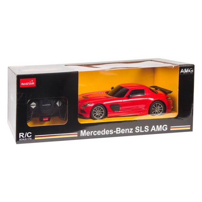 MASINA CU TELECOMANDA MERCEDES-BENZ SLS AMG ROSU CU SCARA 1 LA 18 VIVRas54100_Rosu