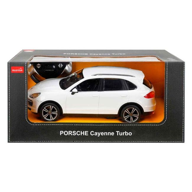 MASINA CU TELECOMANDA PORSCHE CAYENNE TURBO ALB CU SCARA 1 LA 14 VIVRas42900_Alb