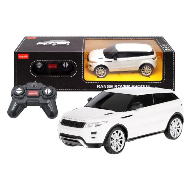 MASINA CU TELECOMANDA RANGE ROVER EVOQUE ALB SCARA 1 LA 24 VIVRas46900_Alb