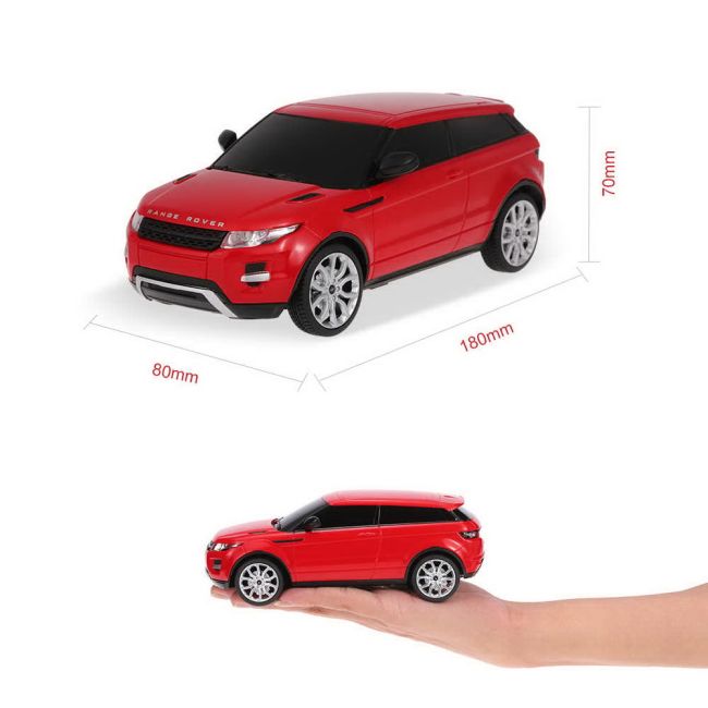 MASINA CU TELECOMANDA RANGE ROVER EVOQUE ROSU SCARA 1 LA 24 VIVRas46900_Rosu