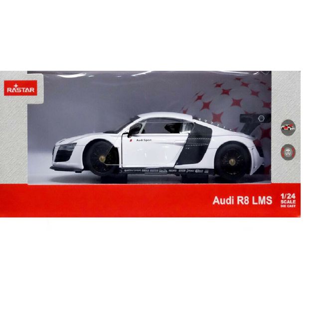MASINUTA METALICA AUDI R8 ALB SCARA 1 LA 24 VIVRas56100_Alb
