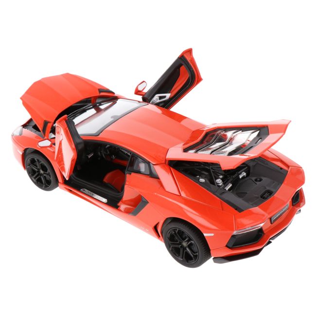 MASINUTA METALICA LAMBORGHINI AVENTADOR LP700 PORTOCALIU SCARA 1 LA 18 VIVRas61300_Portocaliu