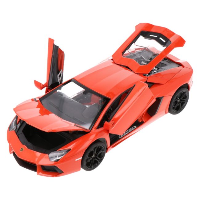 MASINUTA METALICA LAMBORGHINI AVENTADOR LP700 PORTOCALIU SCARA 1 LA 18 VIVRas61300_Portocaliu