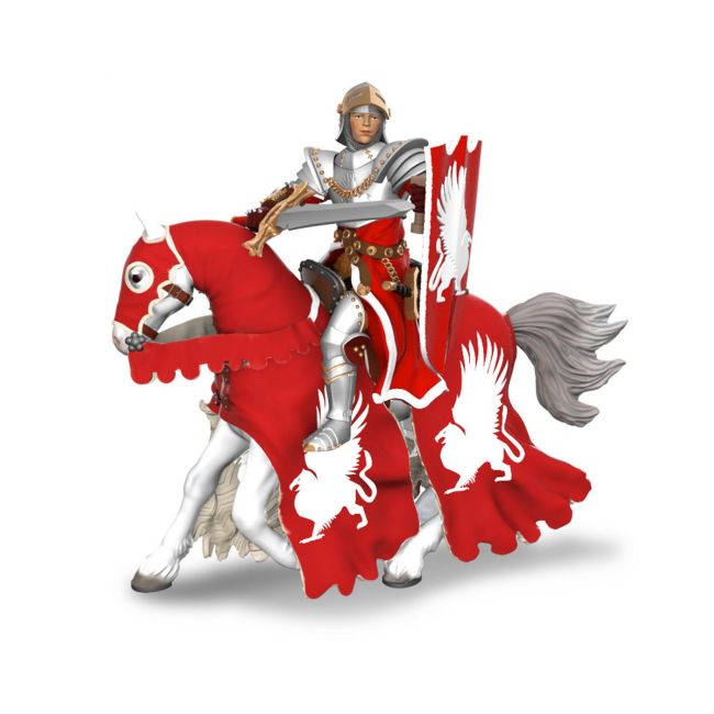 PAPO FIGURINA CAL CAVALERULUI MEDIEVAL GRIFON VIVPapo39955