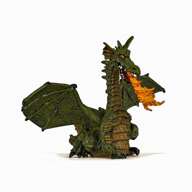 PAPO FIGURINA DRAGON VERDE INARIPAT CU FLACARA VIVPapo39025