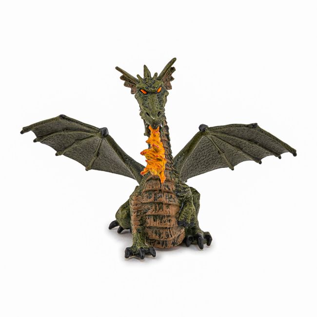PAPO FIGURINA DRAGON VERDE INARIPAT CU FLACARA VIVPapo39025