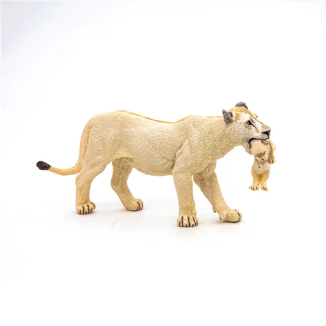 PAPO FIGURINA LEOAICA ALBA CU PUI VIVPapo50203