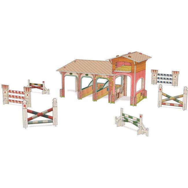 PAPO FIGURINA SET PONEY CLUB-BOXA CARTON+4 FIGURINE VIVPapo80310