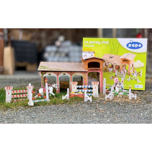 PAPO FIGURINA SET PONEY CLUB-BOXA CARTON+4 FIGURINE VIVPapo80310