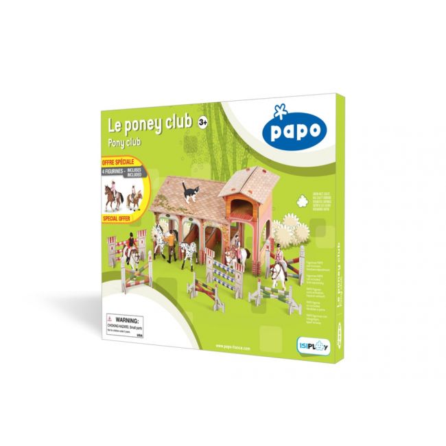 PAPO FIGURINA SET PONEY CLUB-BOXA CARTON+4 FIGURINE VIVPapo80310