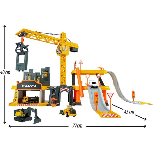 MAJORETTE PISTA CREATIX CONSTRUCTION 5 MASINUTE VOLVO VIV212050032
