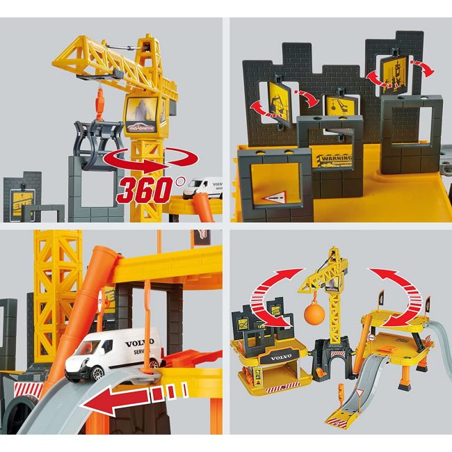 MAJORETTE PISTA CREATIX CONSTRUCTION 5 MASINUTE VOLVO VIV212050032