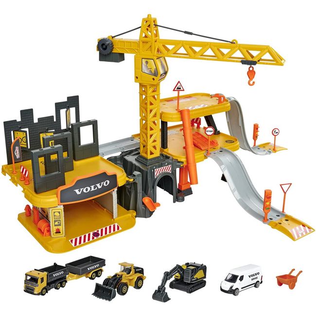 MAJORETTE PISTA CREATIX CONSTRUCTION 5 MASINUTE VOLVO VIV212050032