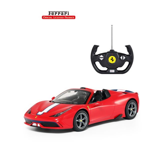 MASINA CU TELECOMANDA FERRARI 458 ROSIE SCARA 1 LA 14 VIVRas73400_Rosu