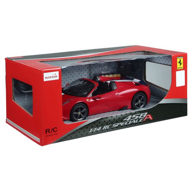 MASINA CU TELECOMANDA FERRARI 458 ROSIE SCARA 1 LA 14 VIVRas73400_Rosu